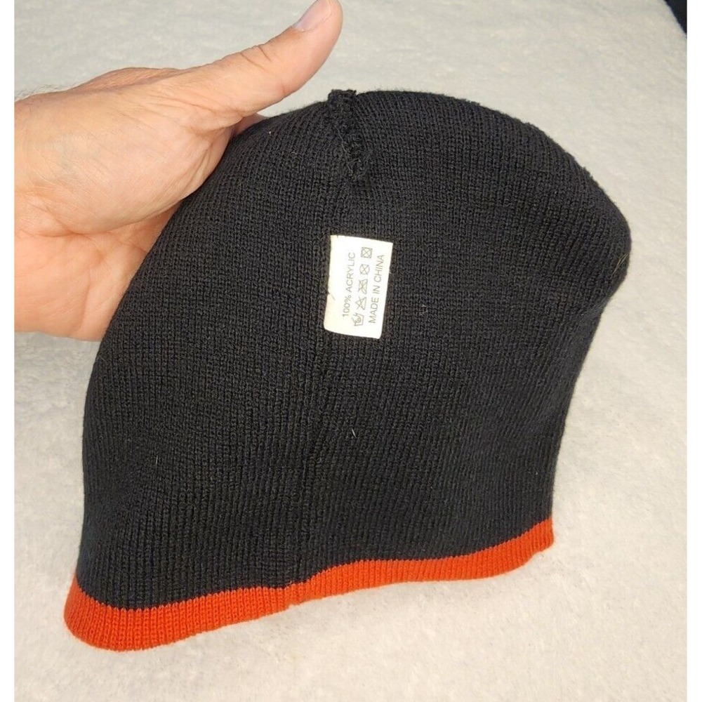 Snap On Tools Black/Red Beanie Hat Cap‎ Embroidered Sock Winter Ski Snow Stretch - Picture 3 of 3